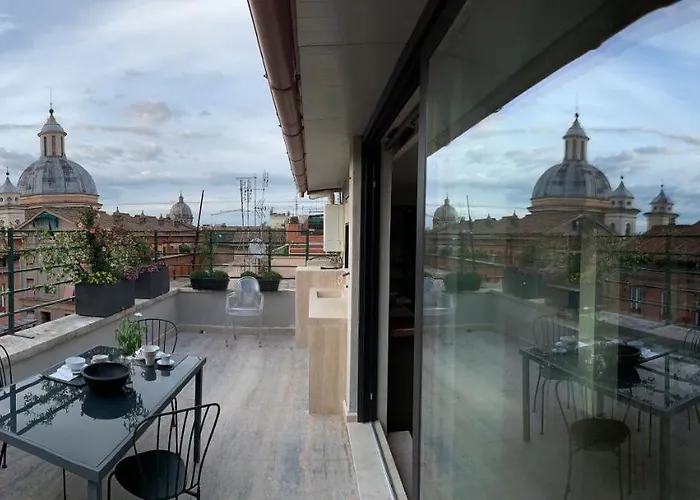 Lägenhet Favolosa Terrazza Nel Centro Di Rom